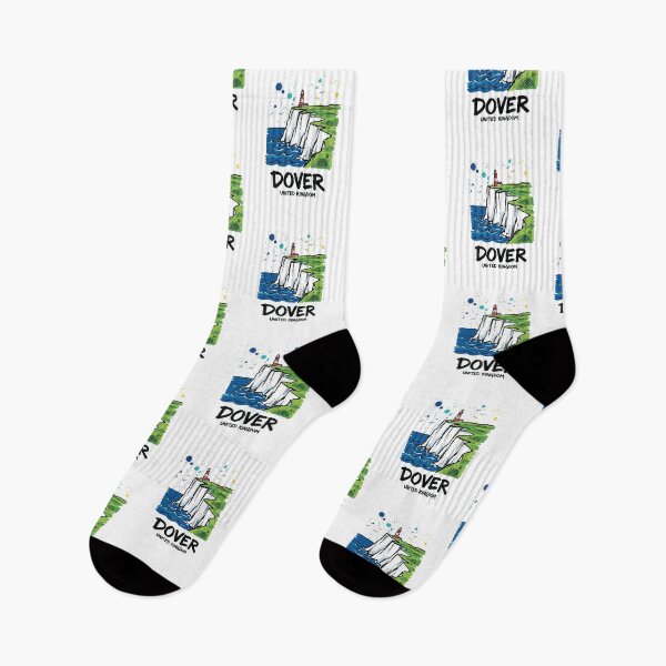 Item preview, White Cliffs Dover England Coastal Art designed and sold by Merch by Das Design Studio.