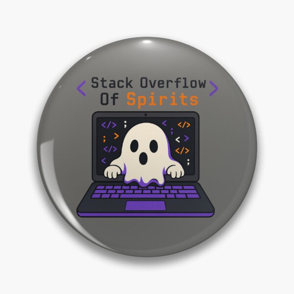 Item preview, Stack Overflow Of Spirits Shirt, Comfort Colors® Programmer Ghost Tee, Funny Halloween Developer Graphic designed and sold by TshirtsLabs.