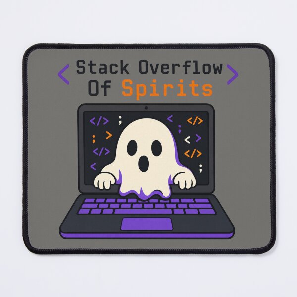 Item preview, Stack Overflow Of Spirits Shirt, Comfort Colors® Programmer Ghost Tee, Funny Halloween Developer Graphic designed and sold by TshirtsLabs.