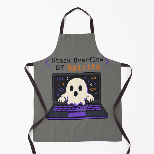 Item preview, Stack Overflow Of Spirits Shirt, Comfort Colors® Programmer Ghost Tee, Funny Halloween Developer Graphic designed and sold by TshirtsLabs.