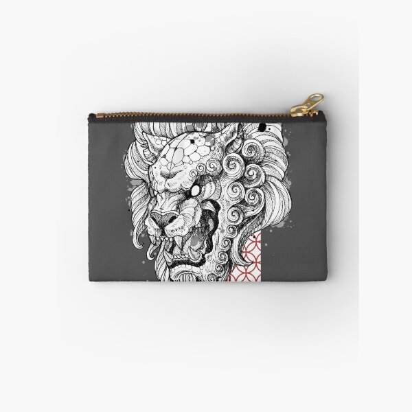 Item preview, Karajishi. A mythical guardian from Japanese folklore. Symbolizes courage, strength, and protection. Authorial art. No Ai. designed and sold by Inked T.