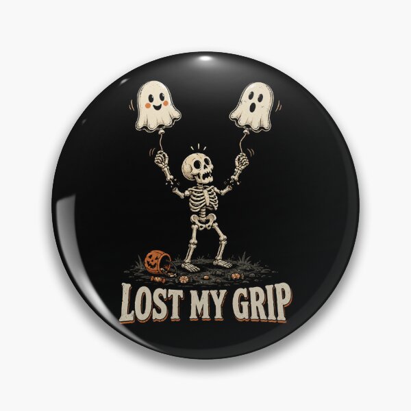 Item preview, Lost My Grip Skeleton – Funny Ghost Balloon Halloween designed and sold by will freed18.