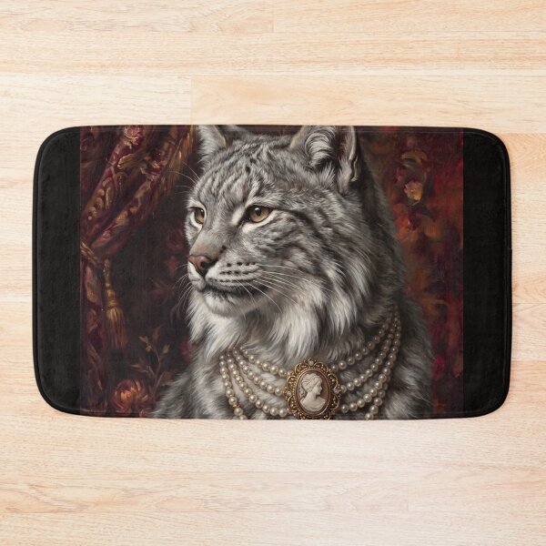 Item preview, Silver Lynx Cameo Pearl Necklace designed and sold by Real Beast Art.
