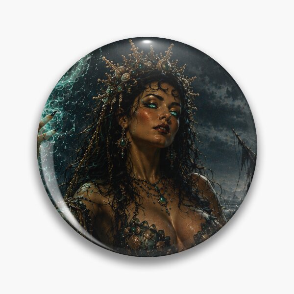 Item preview, The Sea Witch – She Rules the Deep | Retro Dark Fantasy Horror designed and sold by MissSaylor.