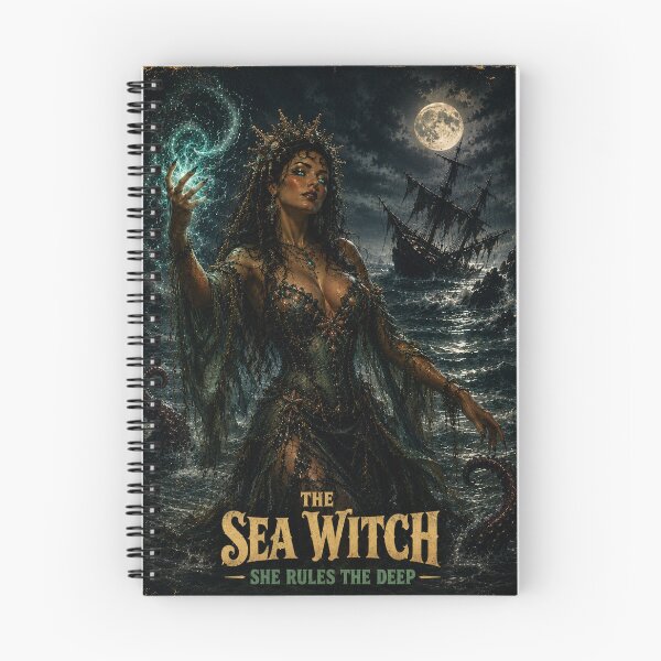 Item preview, The Sea Witch – She Rules the Deep | Retro Dark Fantasy Horror designed and sold by MissSaylor.