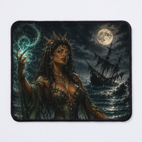Item preview, The Sea Witch – She Rules the Deep | Retro Dark Fantasy Horror designed and sold by MissSaylor.