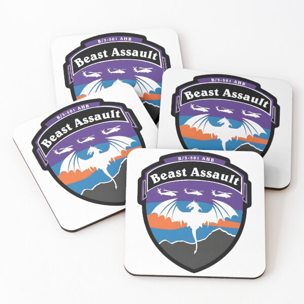 Item preview, B Company 3-501 AHB "Beast Assault" Military Emblem designed and sold by CharlieDesings.