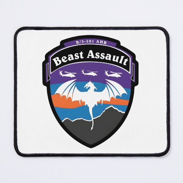 Item preview, B Company 3-501 AHB "Beast Assault" Military Emblem designed and sold by CharlieDesings.