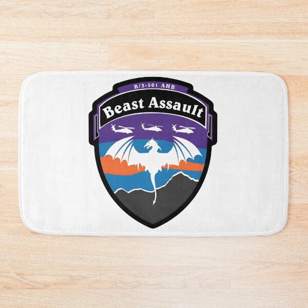 Item preview, B Company 3-501 AHB "Beast Assault" Military Emblem designed and sold by CharlieDesings.
