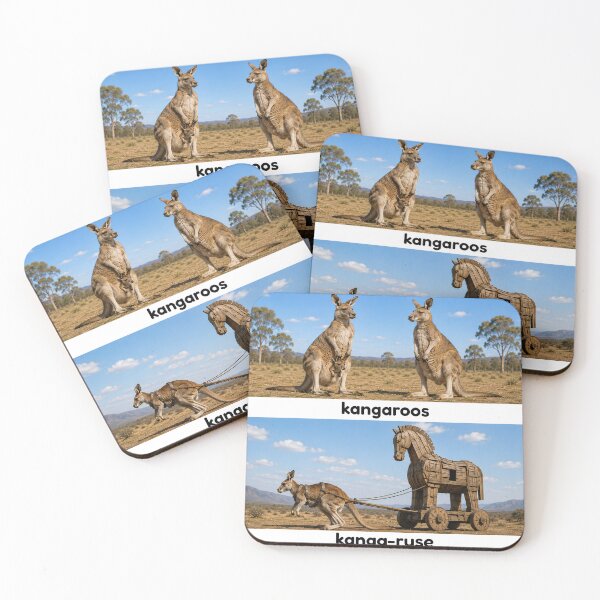 Item preview, kangaroo kangaroos kanga-ruse designed and sold by PhiloDoh.