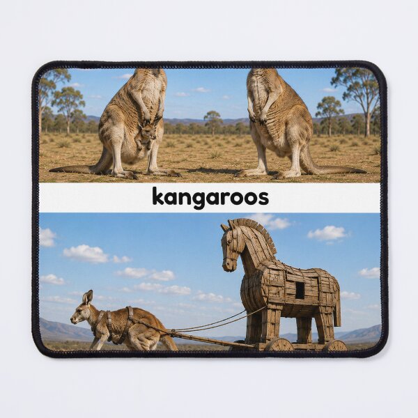Item preview, kangaroo kangaroos kanga-ruse designed and sold by PhiloDoh.