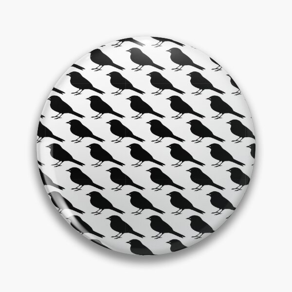 Item preview, Minimalist Black and White Bird Pattern designed and sold by Hilmanku.