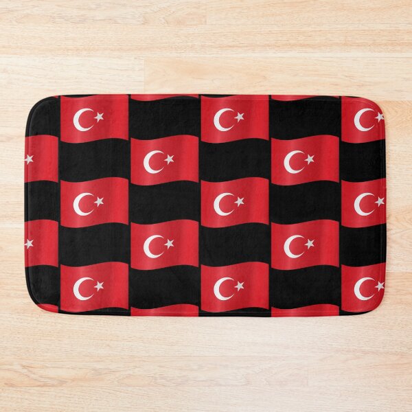 Item preview, Turkish Waving Flag Turkish Pride Design designed and sold by YAZ.