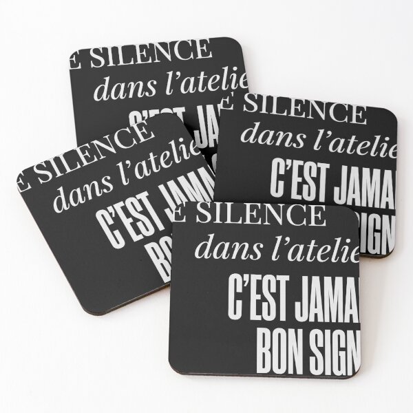 Item preview, The Silence Workshop Never a Good Sign Maker FR White Text designed and sold by Niebieski-Labs.
