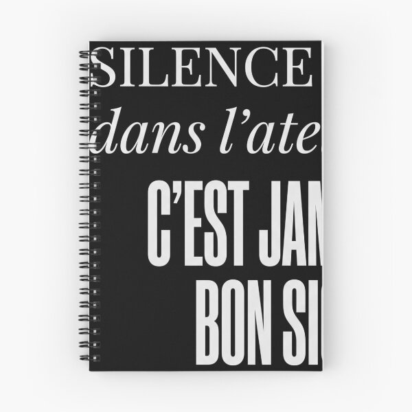 Item preview, The Silence Workshop Never a Good Sign Maker FR White Text designed and sold by Niebieski-Labs.