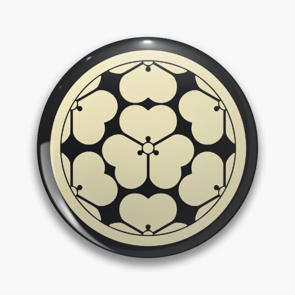 Item preview, Vintage Oriental Pale Yellow Chosokabe Japan Mon designed and sold by Digital Homestead.