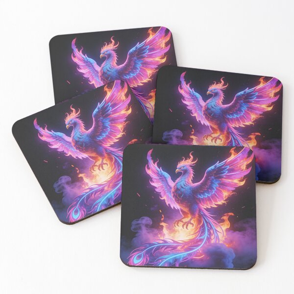 Item preview, Rise From The Ashes Louder Phoenix Neon Streetwear Art Description designed and sold by GodsMonsterss.