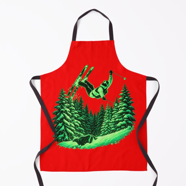 Item preview, Neon Freestyle Skier in Winter Forest designed and sold by MagicCrystal.