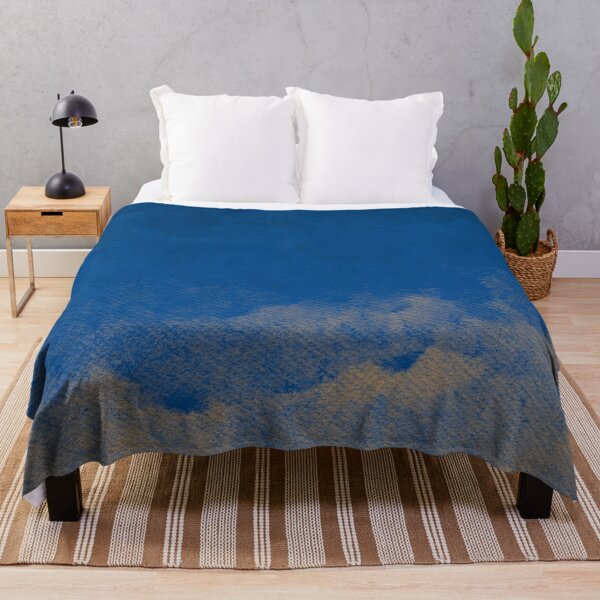Item preview, Harvest Glow Wash – Moody Autumn Watercolor Texture | Blue designed and sold by Frohyou.