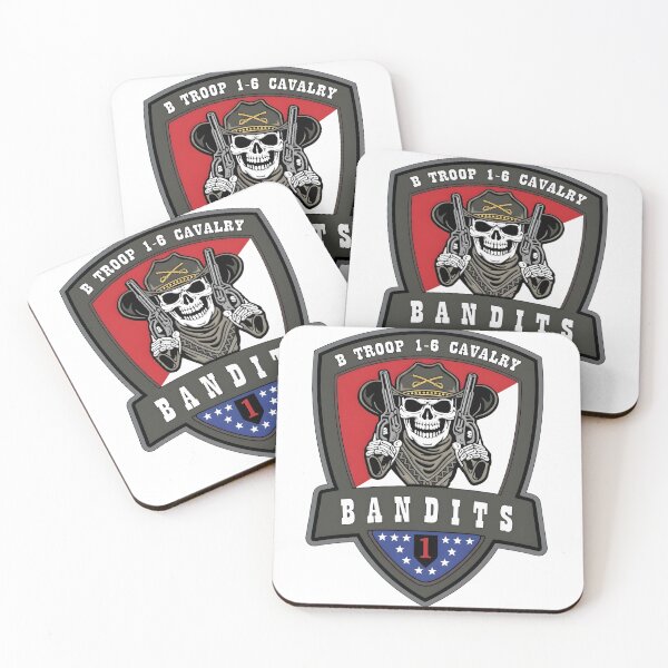 Item preview, B Troop 1-6 Cavalry "Bandits" Military Emblem designed and sold by CharlieDesings.