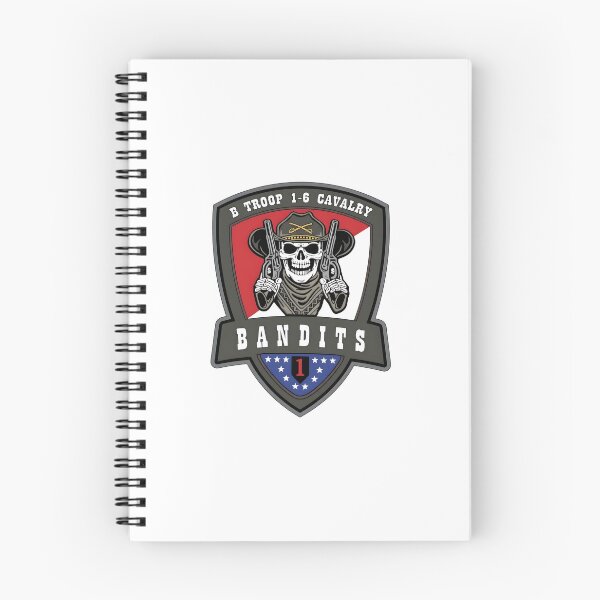 Item preview, B Troop 1-6 Cavalry "Bandits" Military Emblem designed and sold by CharlieDesings.