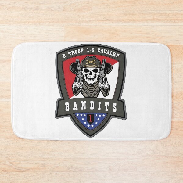 Item preview, B Troop 1-6 Cavalry "Bandits" Military Emblem designed and sold by CharlieDesings.