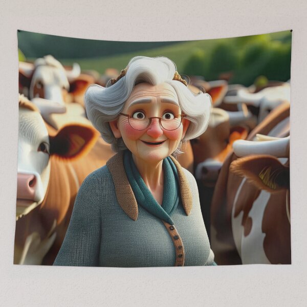 Item preview, Old Fart herding Cows designed and sold by Colin Bentham.