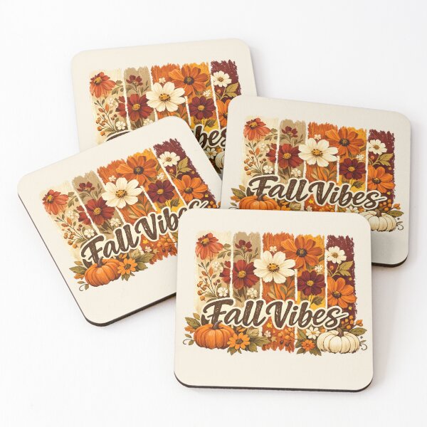 Item preview, Fall Vibes Floral Striped Brushstroke Pumpkin Typography Graphic designed and sold by PACS0011.