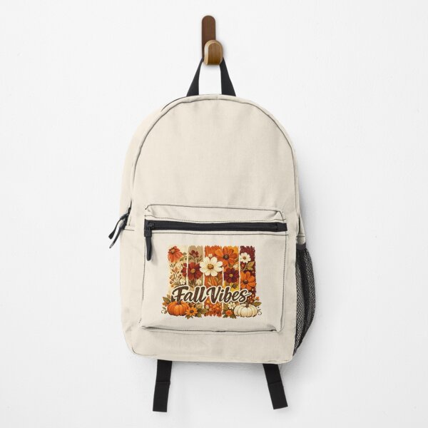 Item preview, Fall Vibes Floral Striped Brushstroke Pumpkin Typography Graphic designed and sold by PACS0011.