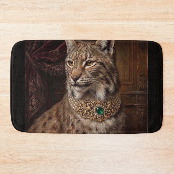 Item preview, Vintage Lynx Emerald Pearl Necklace designed and sold by Real Beast Art.