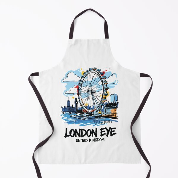 Item preview, London Eye Ferris Wheel UK Travel Art designed and sold by Merch by Das Design Studio.