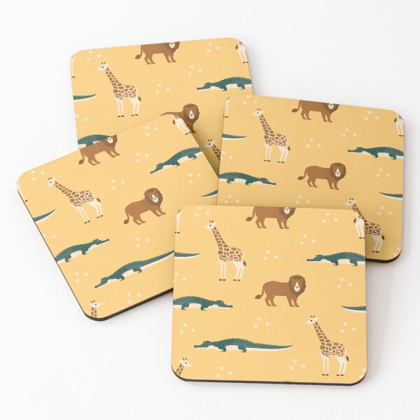 Item preview, Safari adventures on yellow designed and sold by reneesillus.