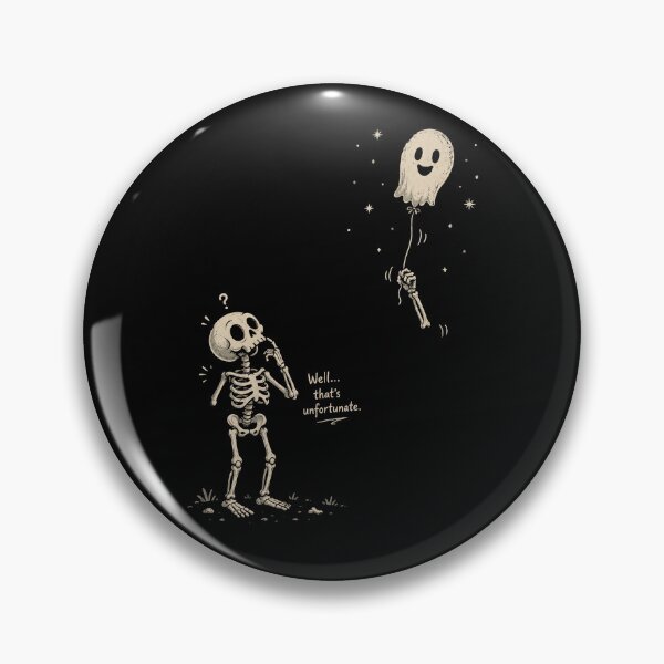 Item preview, Well That’s Unfortunate – Funny Skeleton and Ghost Balloon Halloween designed and sold by will freed18.