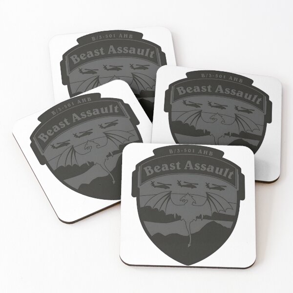 Item preview, B Company 3-501 AHB "Beast Assault" Subdued Tactical Insignia designed and sold by CharlieDesings.