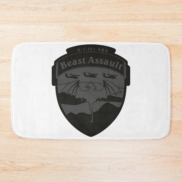 Item preview, B Company 3-501 AHB "Beast Assault" Subdued Tactical Insignia designed and sold by CharlieDesings.