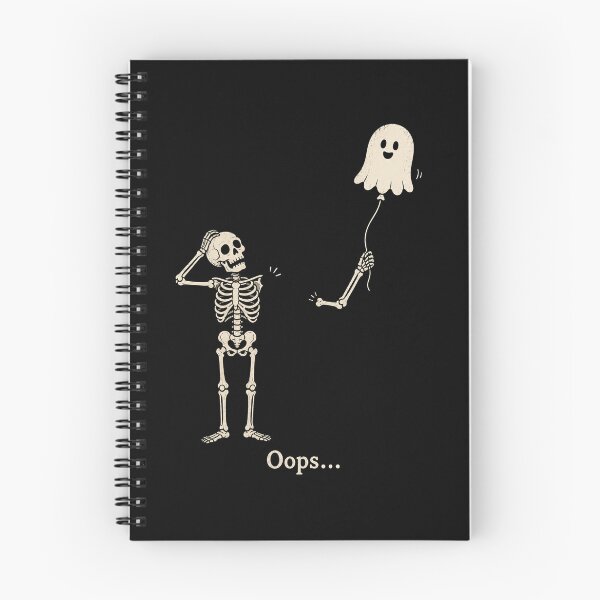 Item preview, Skeleton Holding Balloon Ghost Gothic Halloween Funny designed and sold by will freed18.