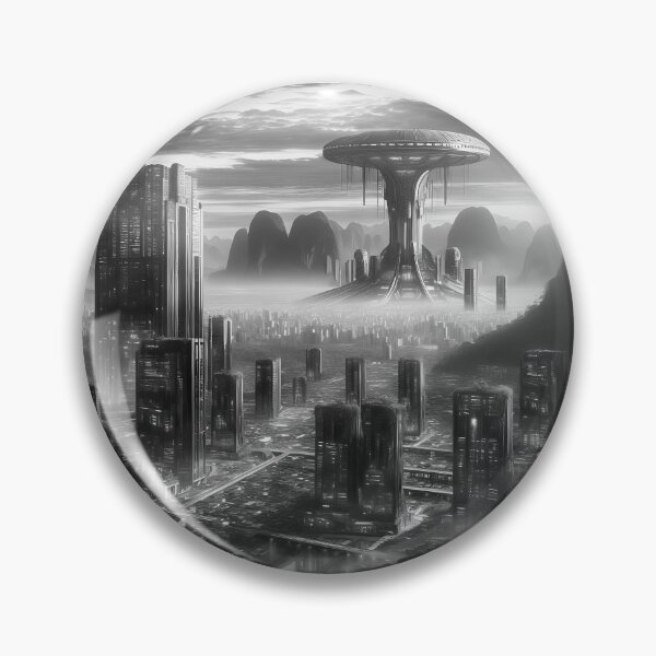 Item preview, Black and White Sci-Fi Art designed and sold by BUTTER7FLY.