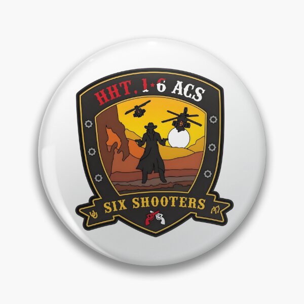 Item preview, HHT 1-6 ACS "Six Shooters" Cavalry Emblem designed and sold by CharlieDesings.