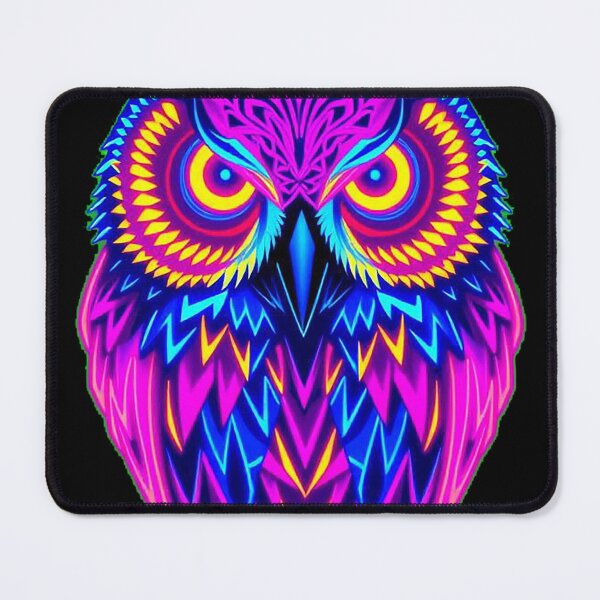 Item preview, Electric Horned Owl – 80s Neon designed and sold by Benito Del Ray.