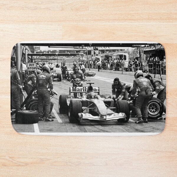 Item preview, Full‑Throttle Pit Stop – Black & White Racing Team Art designed and sold by ARbyCharlie.