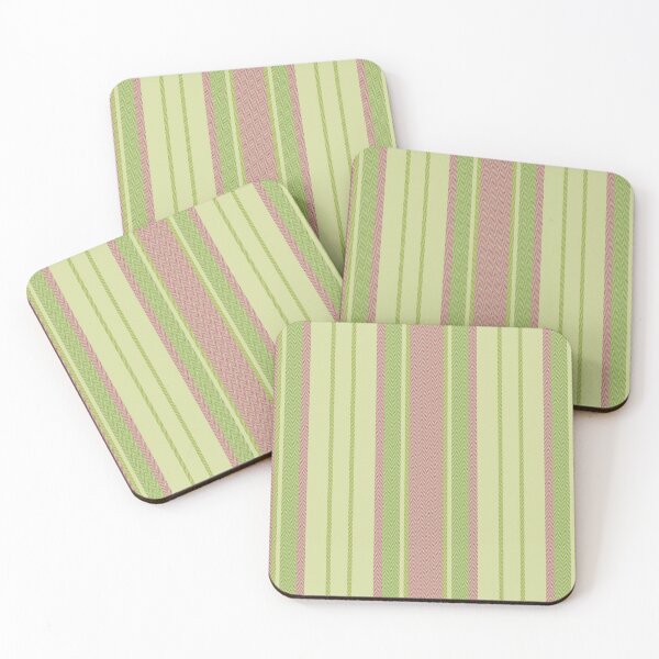 Item preview, Retro Herringbone Stripes Pattern – Bold Green and Pink Geometric Design designed and sold by DreamPixelPrint.