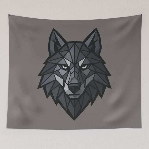 Item preview, Geometric Wolf Head – Polygon Wildlife Art designed and sold by BROHLine Studio.