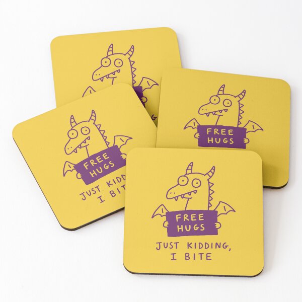 Item preview, Free Hugs Just Kidding I Bite designed and sold by NQArtist.