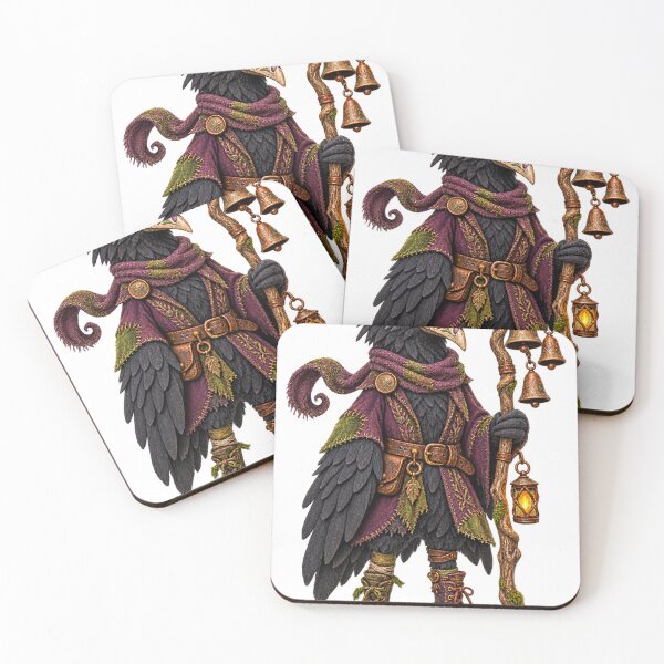 Item preview, Velvet Bellkeeper – Gothic Crow Guardian designed and sold by Tilichesymas.