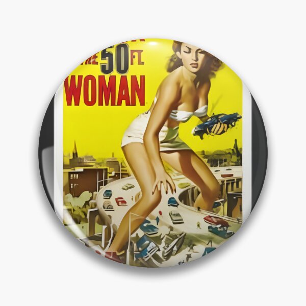 Item preview, Retro Giantess Sci-Fi Horror Movie Poster Aesthetic Vintage 1950S B-Movie Monster Design | Perfect Gift For You And Friends designed and sold by Fijidiha.