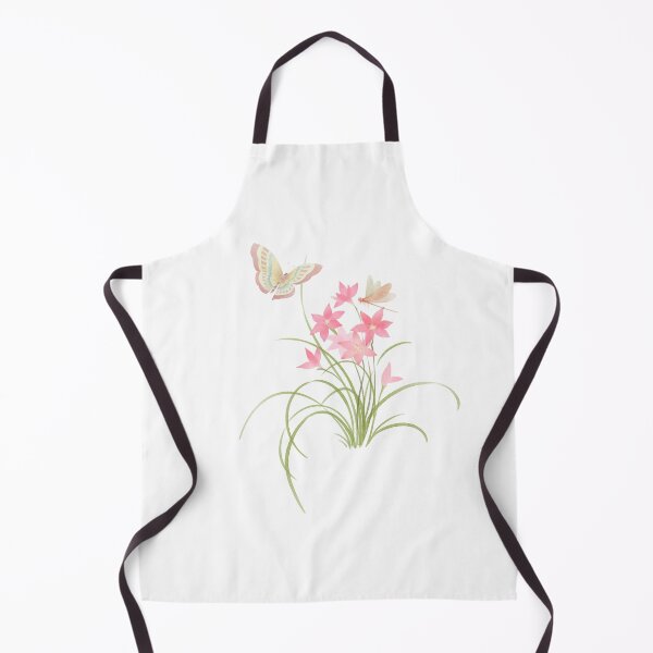 Item preview, Soft Watercolor Pink Lily Flower Bouquet with Butterfly and Dragonfly designed and sold by Rehnair.