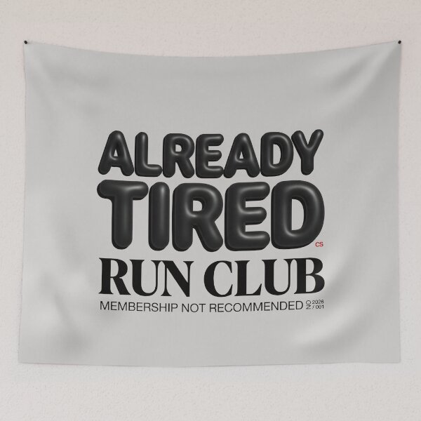 Item preview, Already Tired Running Club Humor designed and sold by Ekracreatives.