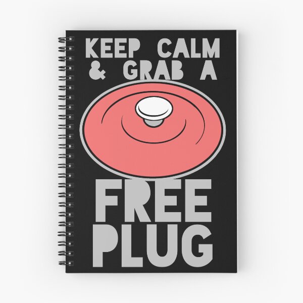 Item preview, Keep Calm and Grab a Free Plug designed and sold by ezcreate.media.