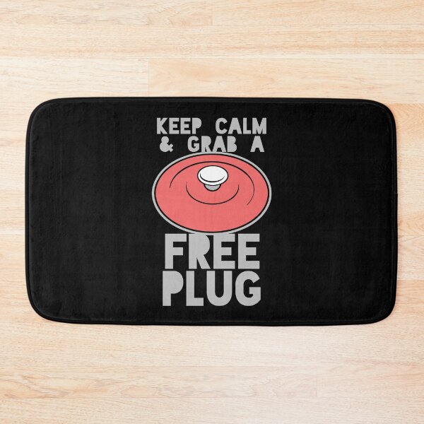 Item preview, Keep Calm and Grab a Free Plug designed and sold by ezcreate.media.