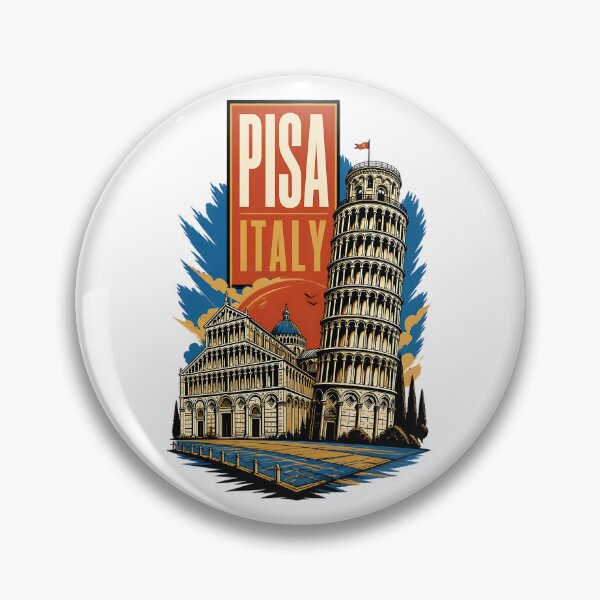 Item preview, Pisa Italy Vintage Travel Tourism designed and sold by TravelersGems.
